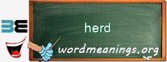 WordMeaning blackboard for herd